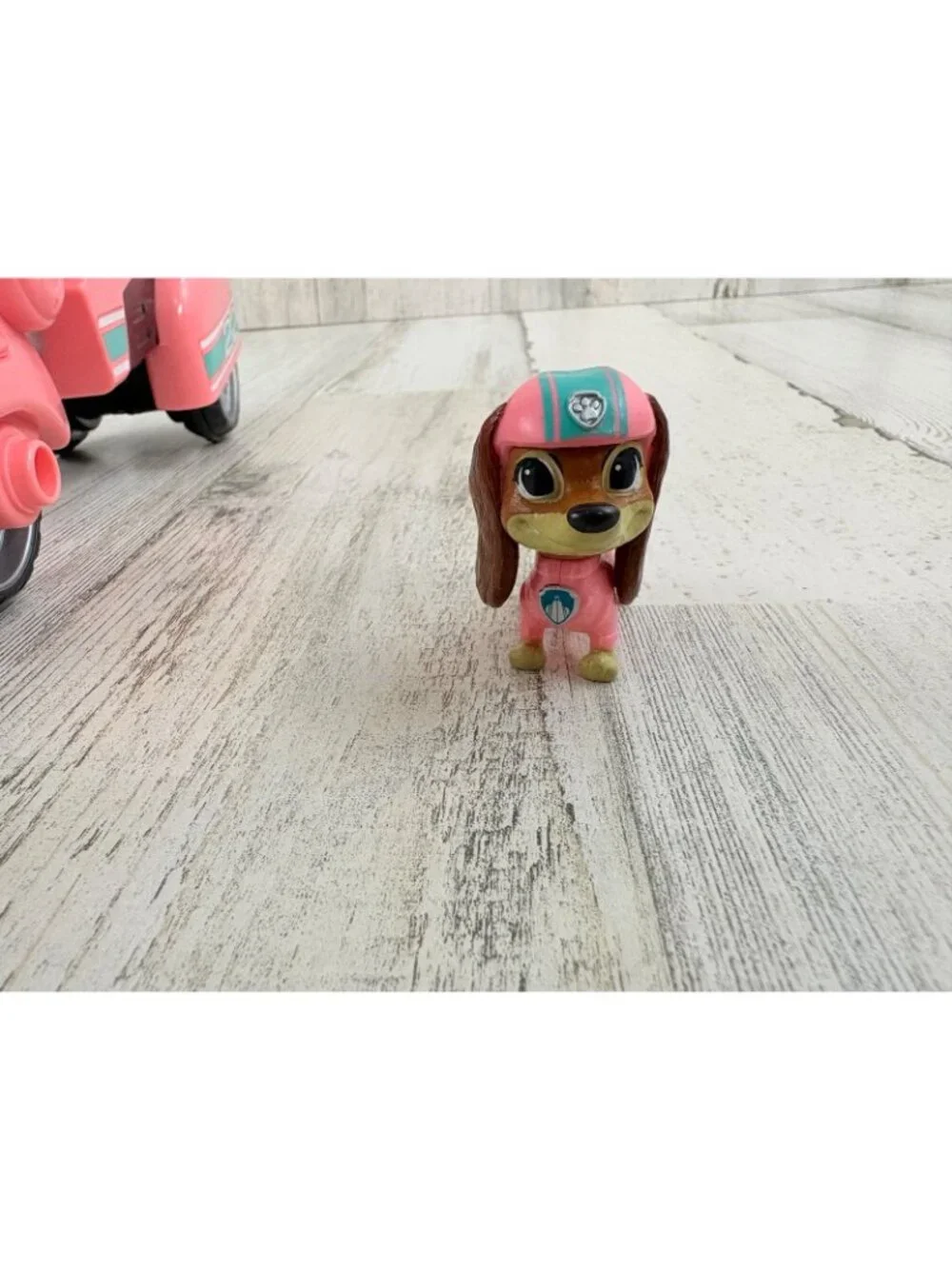 Paw Patrol Liberty Dachshund Action Figure With Motorcycle
